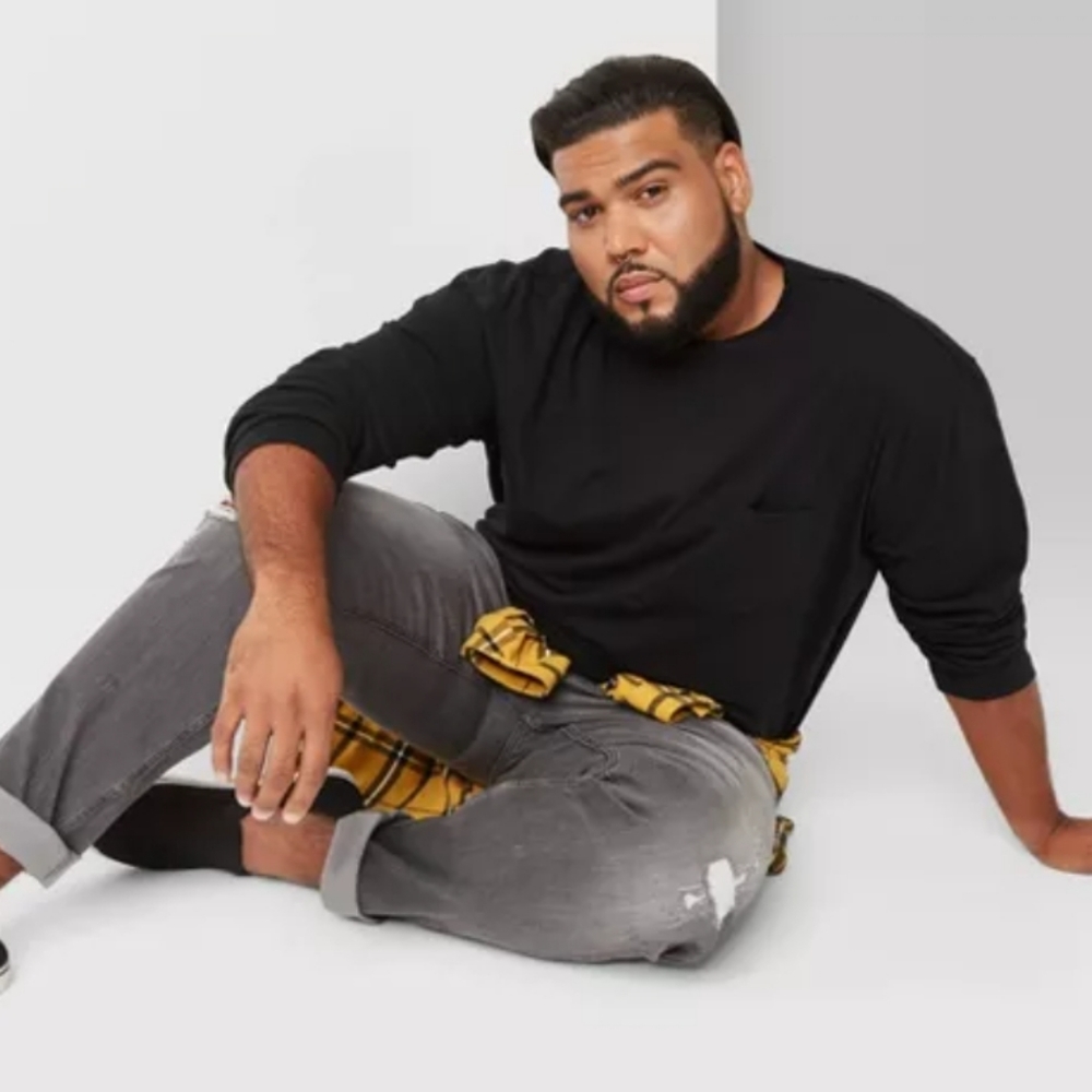 MEN'S PLUS SIZE XXL LONG SLEEVE TEES